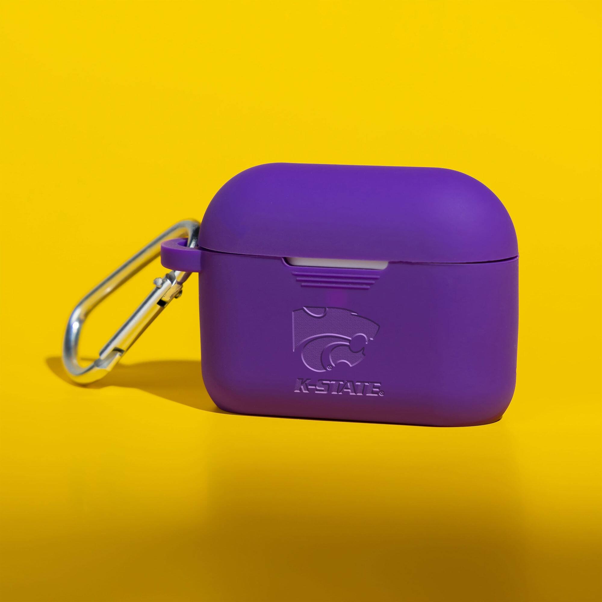 Alt View 1. Affinity Bands - Kansas State Wildcats Debossed Silicone Airpods Pro Case Cover - No Size - Multicolor.