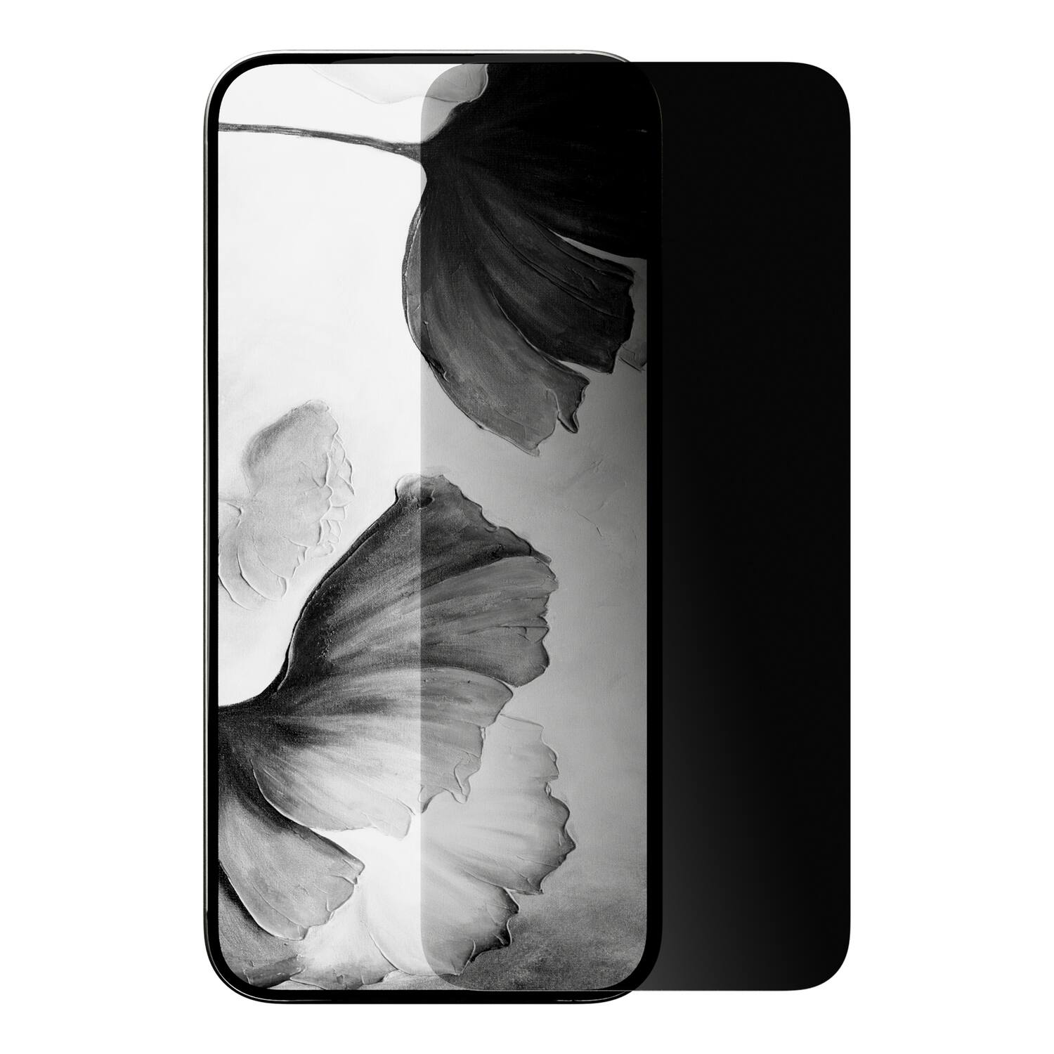 Angle. Cellhelmet - Privacy Tempered Glass with Alignment Tray for iPhone 17 Air - Clear.