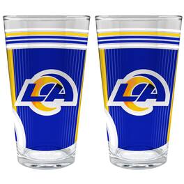Great American Products - Los Angeles Rams Two-Piece 16oz. Pint Glass Set - Multicolor