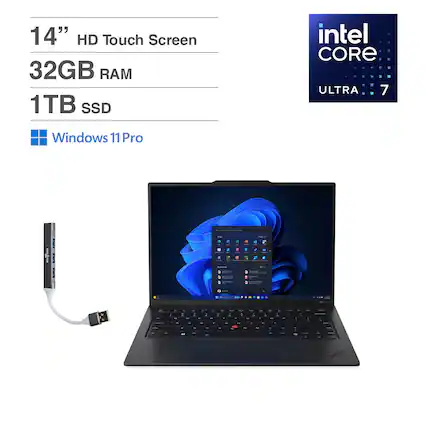 14" HD Touch Screen
32GB RAM
1TB SSD
Intel Core Ultra 7
Windows 11 Pro