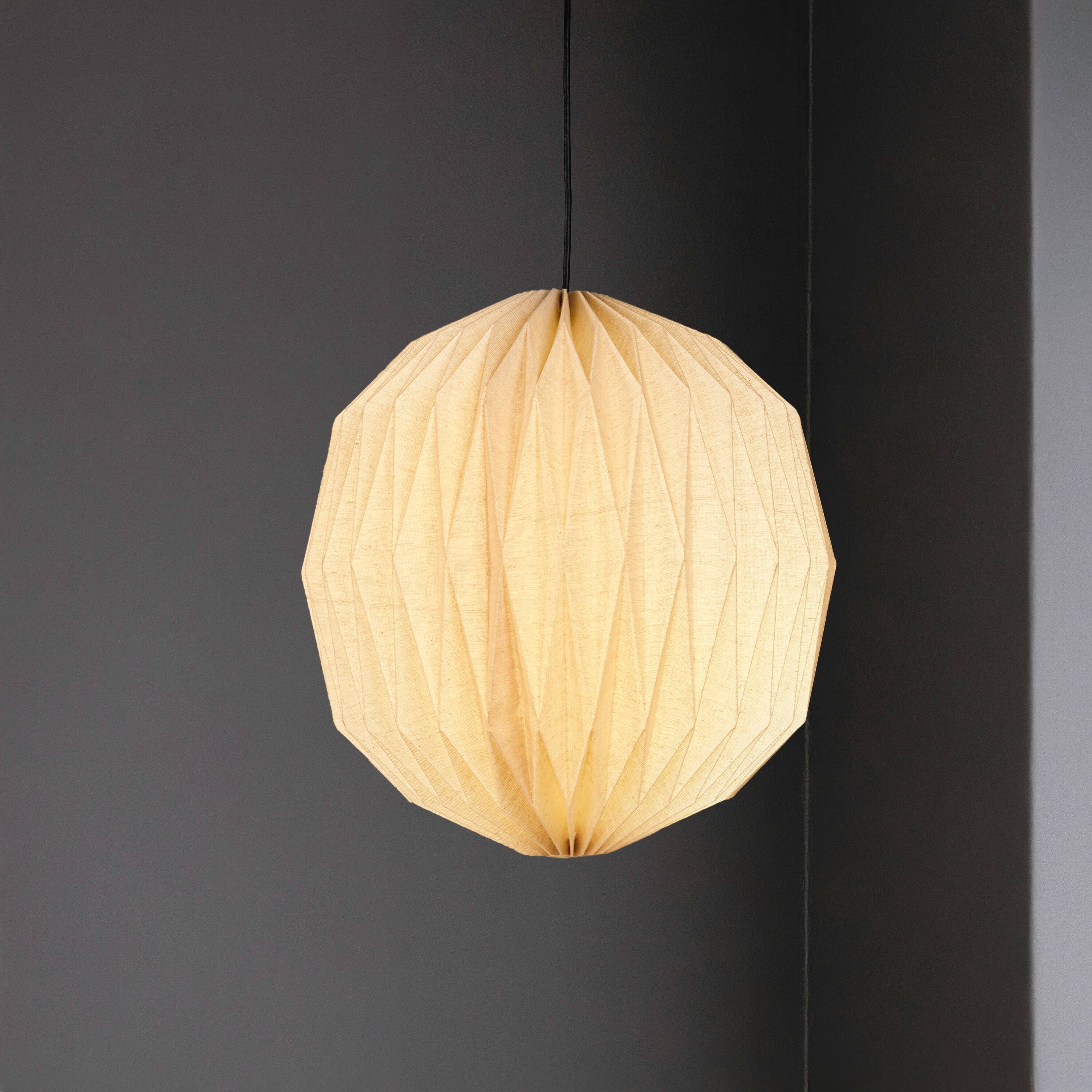 Alt View 1. Jonathan Y - Vaughn 15.75" Modern Vintage Orb Honeycomb Shade LED Pendant Light, Natural - Natural.