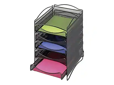 Front. Safco - Safco Onyx Steel File Organizer, Onyx (9432BL) - Black.