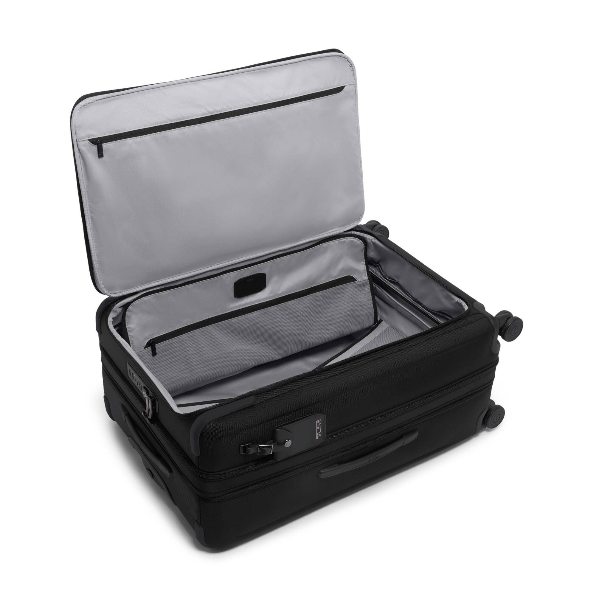 Angle. TUMI - Alpha Large Dual Access  29" Expandable Spinner Suitcase - Black.