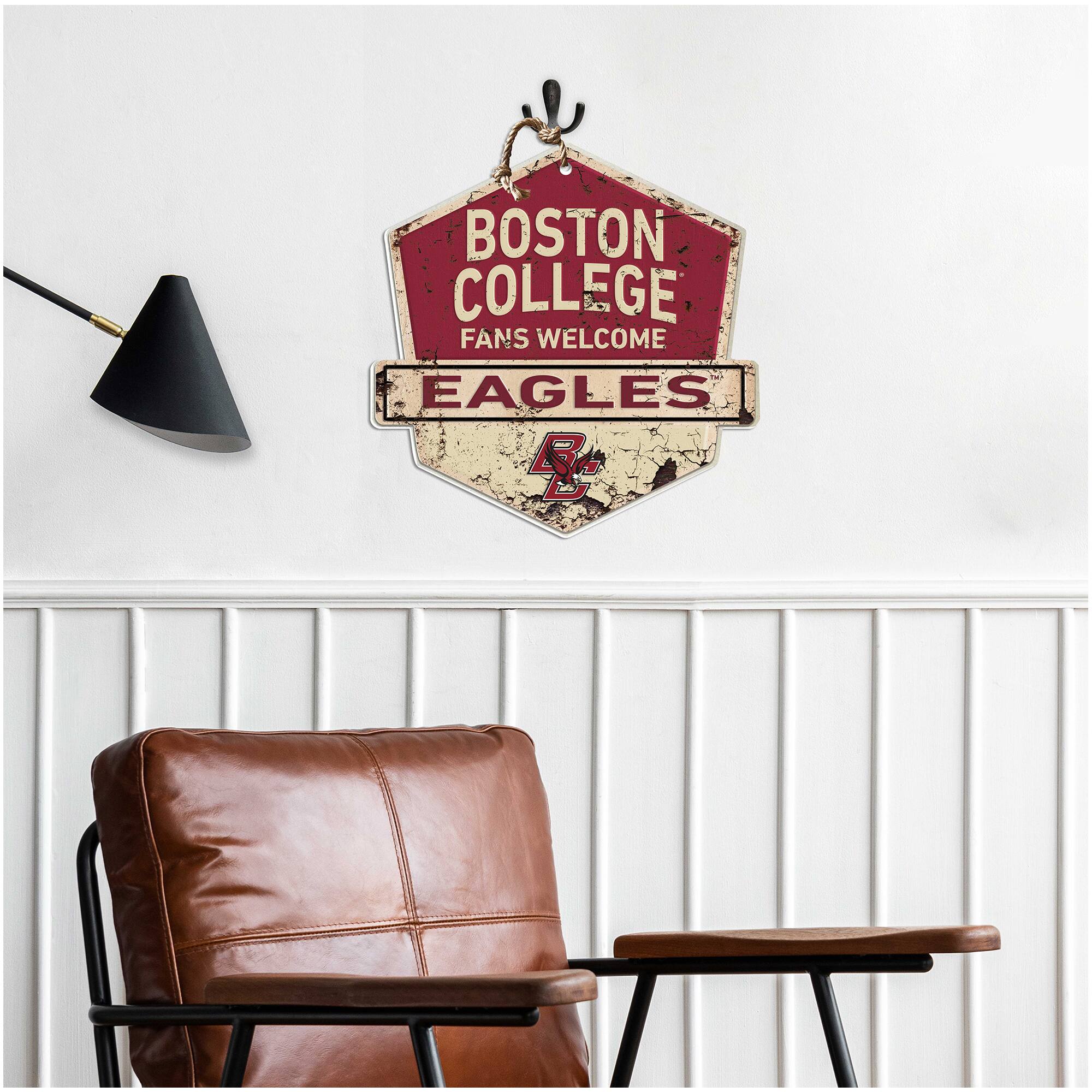 BOSTON COLLEGE FANS WELCOME EAGLES