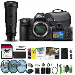 Nikon - Z8 Professional Full Frame Mirrorless Camera w/ Z 180-600mm Lens Bundle (International (International Version) - Black