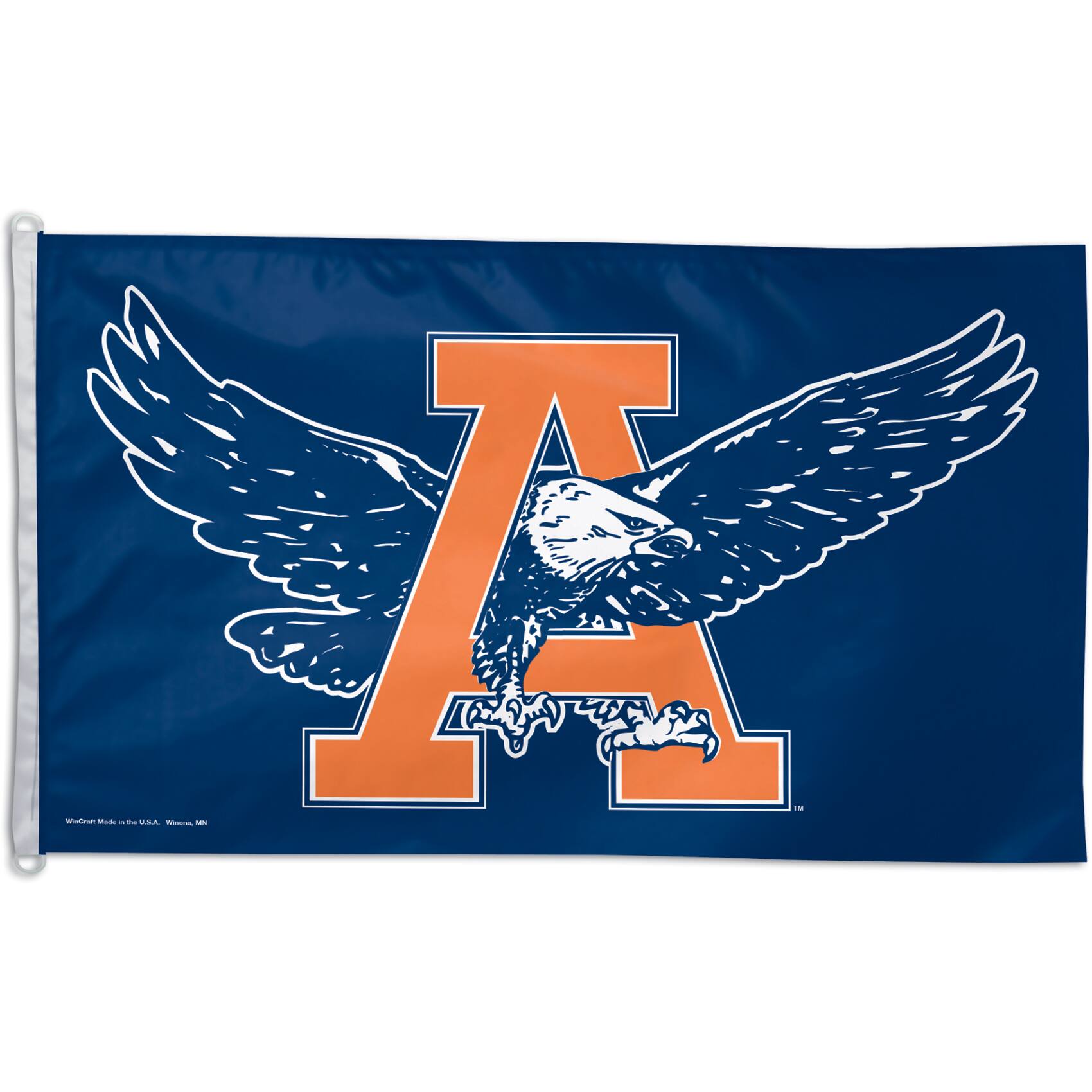 Front. WinCraft - Auburn Tigers Single-Sided 3' x 5' Deluxe Eagle Flag - Multicolor.