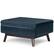 Angle. Simpli Home - Owen Coffee Table Storage Ottoman - Distressed Dark Blue.