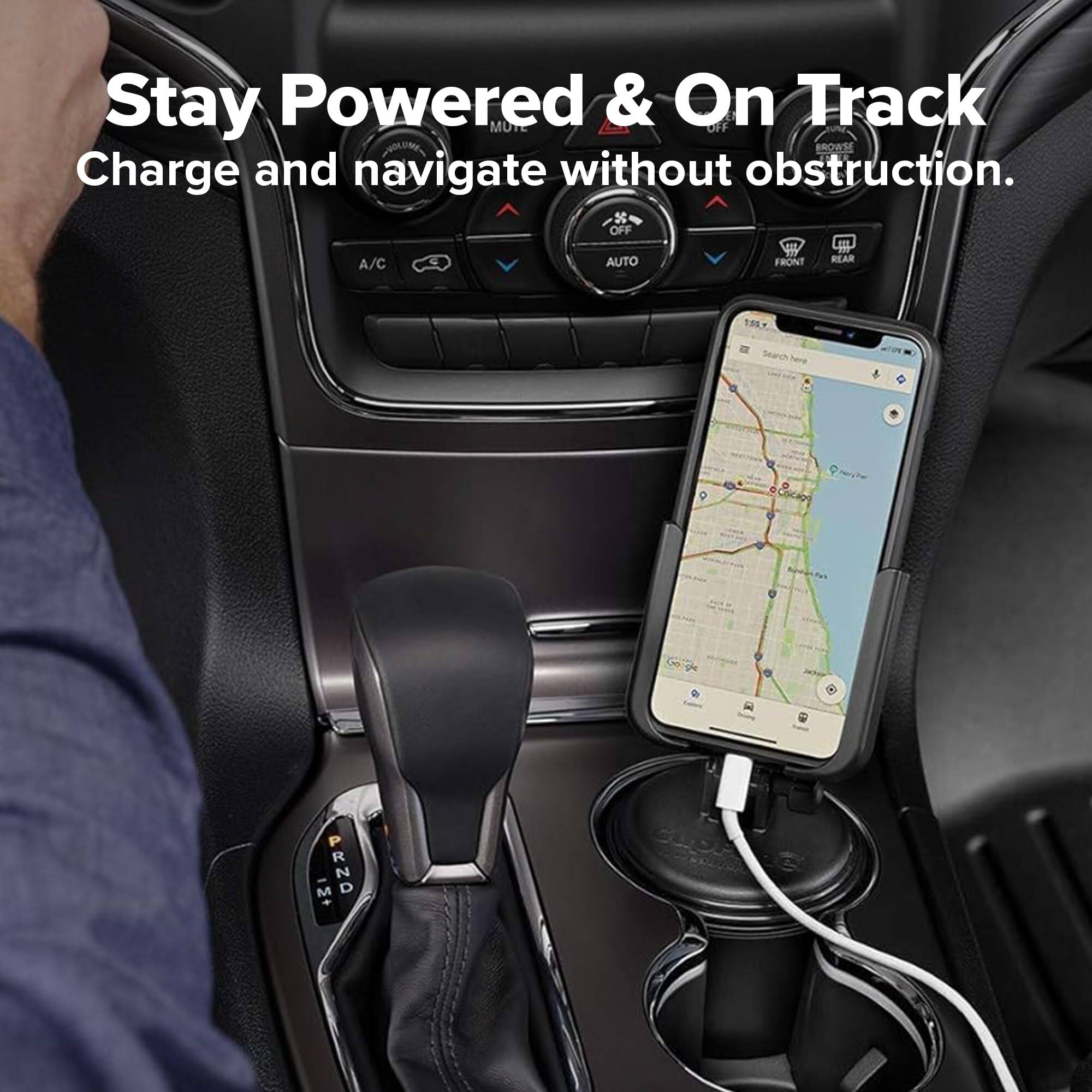 Stay Powered & On Track  
Charge and navigate without obstruction.