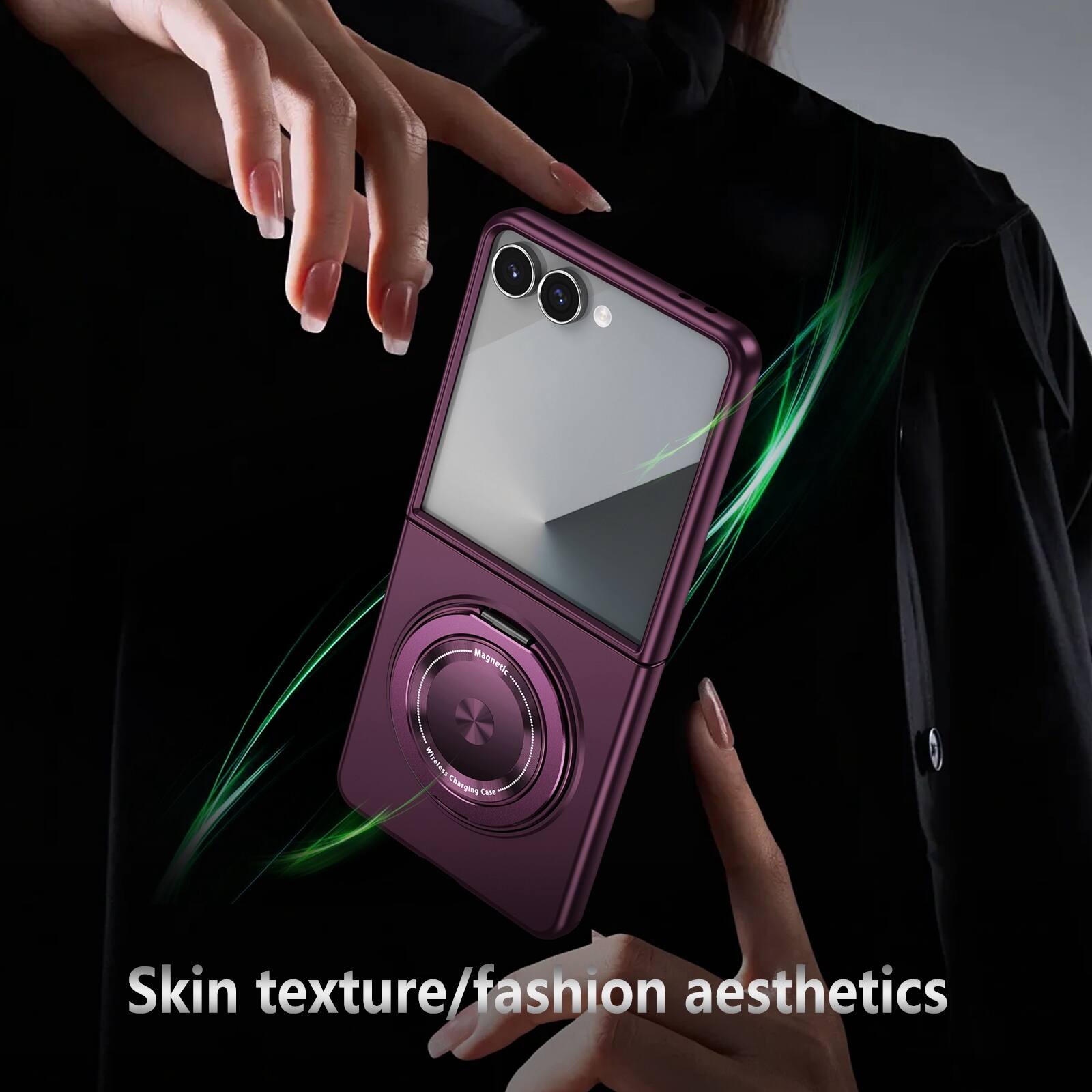 Magnetic 5 RPM Charger  
Skin texture/fashion aesthetics