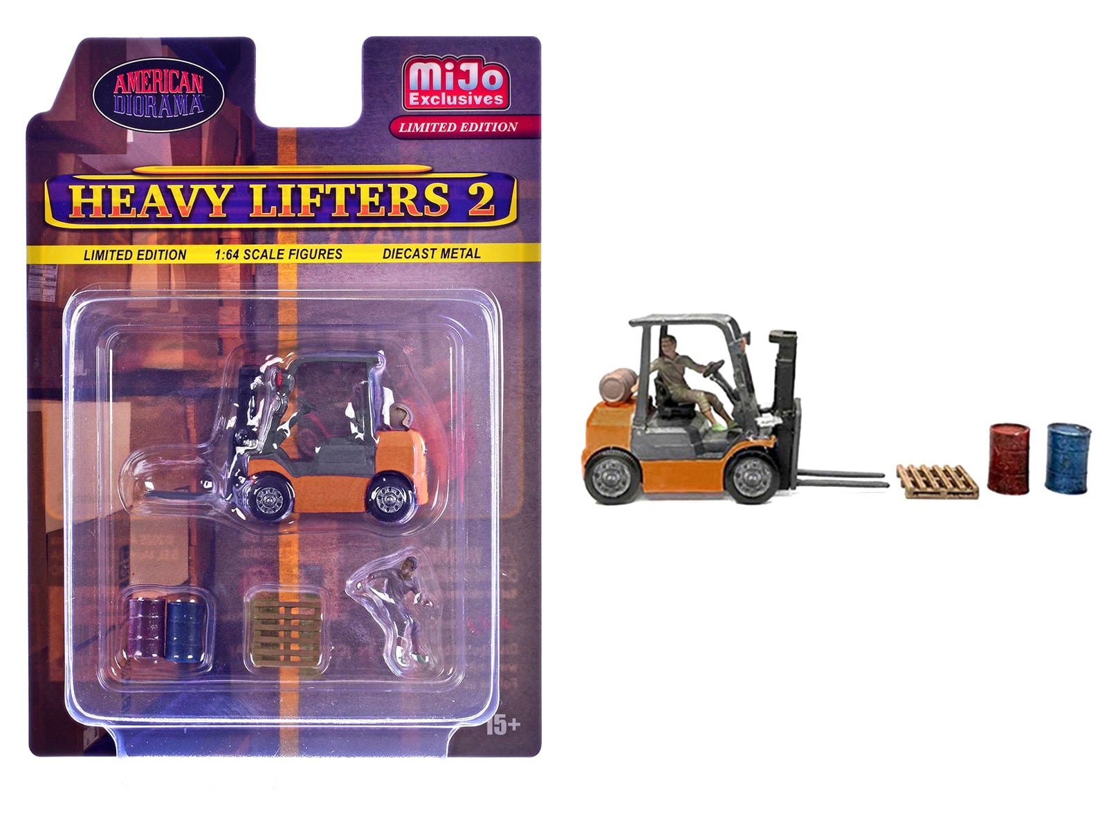 """Heavy Lifters 2"" 4 piece Diecast Set Limited Edition for 1/64 Scale Models by American Diorama" price history on PriceWatchPro