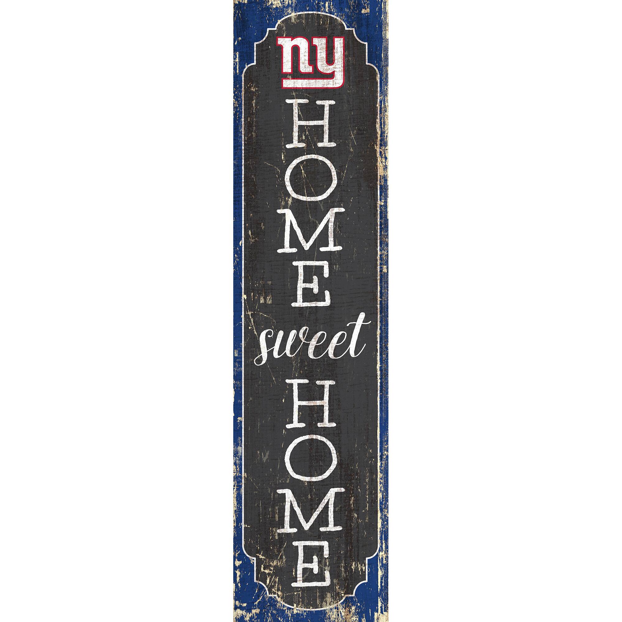 New York Giants 24" Home Sweet Home Leaner Sign