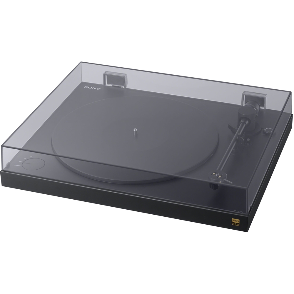 Angle View: Sony - Turntable - Black