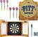 Front. Trademark Games - Pittsburgh Solid Pine Dart Cabinet Set - Brown.