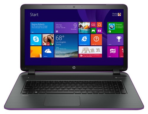 hp 17 inch purple laptop