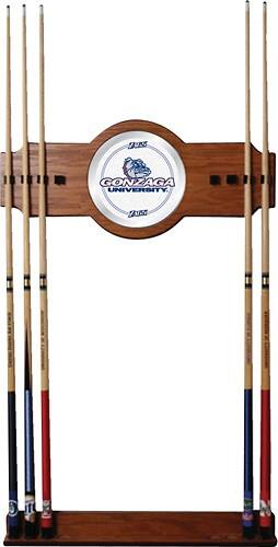Front Standard. Trademark - Gonzaga 8-Cue Wall Rack - Medium Oak.