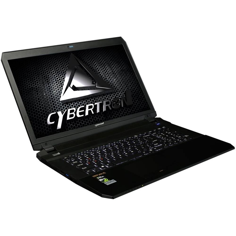 Angle. CybertronPC - 17.3" Laptop - Intel Core i7 - 16GB Memory - 1TB Hard Drive + 120GB Solid State Drive - Black.