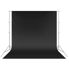 Front. Neewer - PRO 10x12ft Collapsible Polyester Photo Backdrop (Backdrop ONLY) , Black, for Studio/Video/TV.