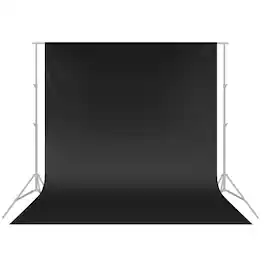 Neewer - PRO 10x12ft Collapsible Polyester Photo Backdrop, Black, for Studio/Video/TV