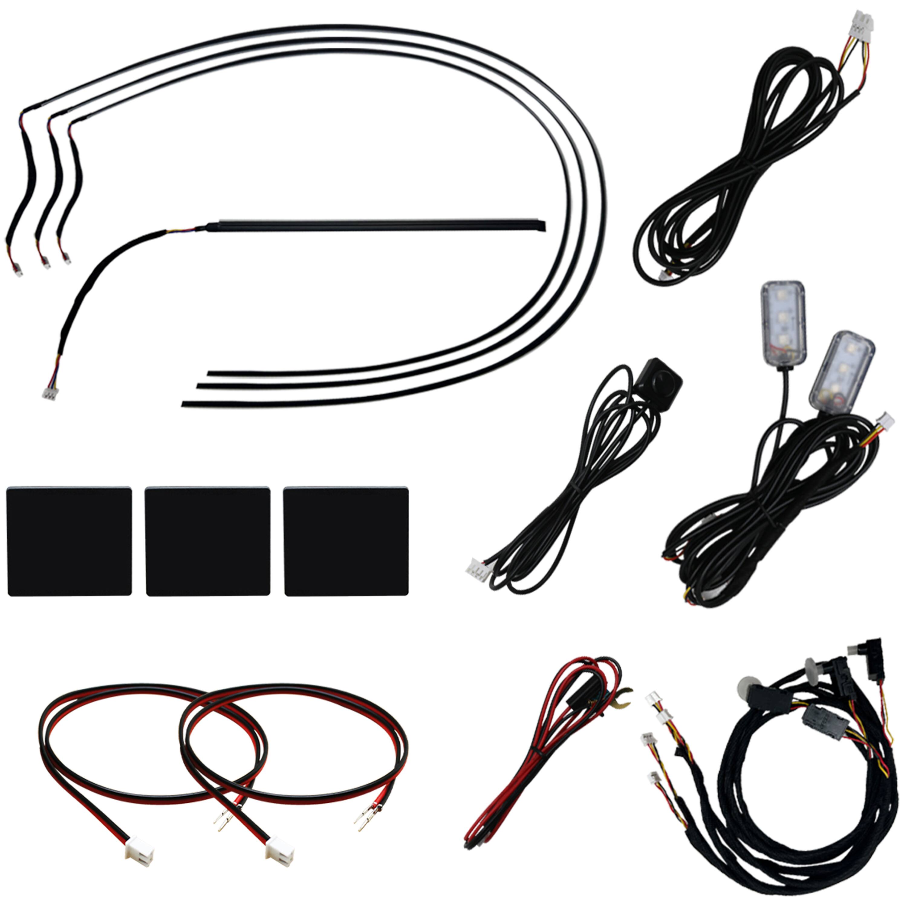 Race Sport - COLORTRAIL RGBW LED Interior Strip Lighting Kit for 2-Door Vehicles - Multi
