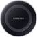 Front. Samsung - Wireless Charger - Black.