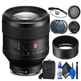 Sony - FE 85mm f/1.4 GM Lens + Filter Kit + Cap Keeper + Cleaning Kit - Black