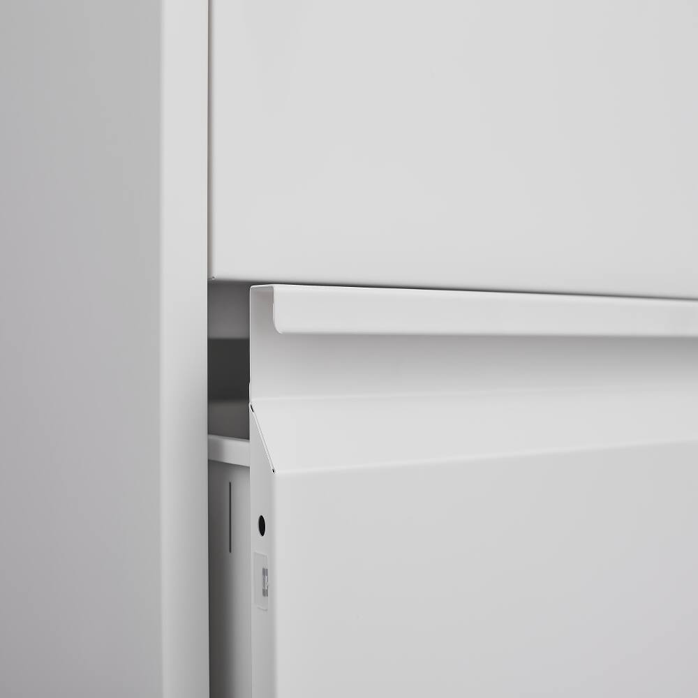 Alt View 10. Loheer - Loheer 4 Drawer Vertical File Cabinet with Lock Narrow Steel Storage Cabinet for A4 Legal Letter Files.