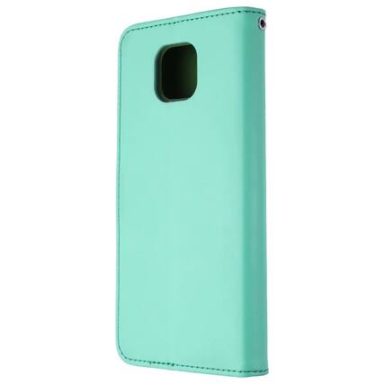 Front. Mybat - MyBat MyJacket Wallet Series Folio Case for Motorola Moto G Power (2021) - Teal - Green.