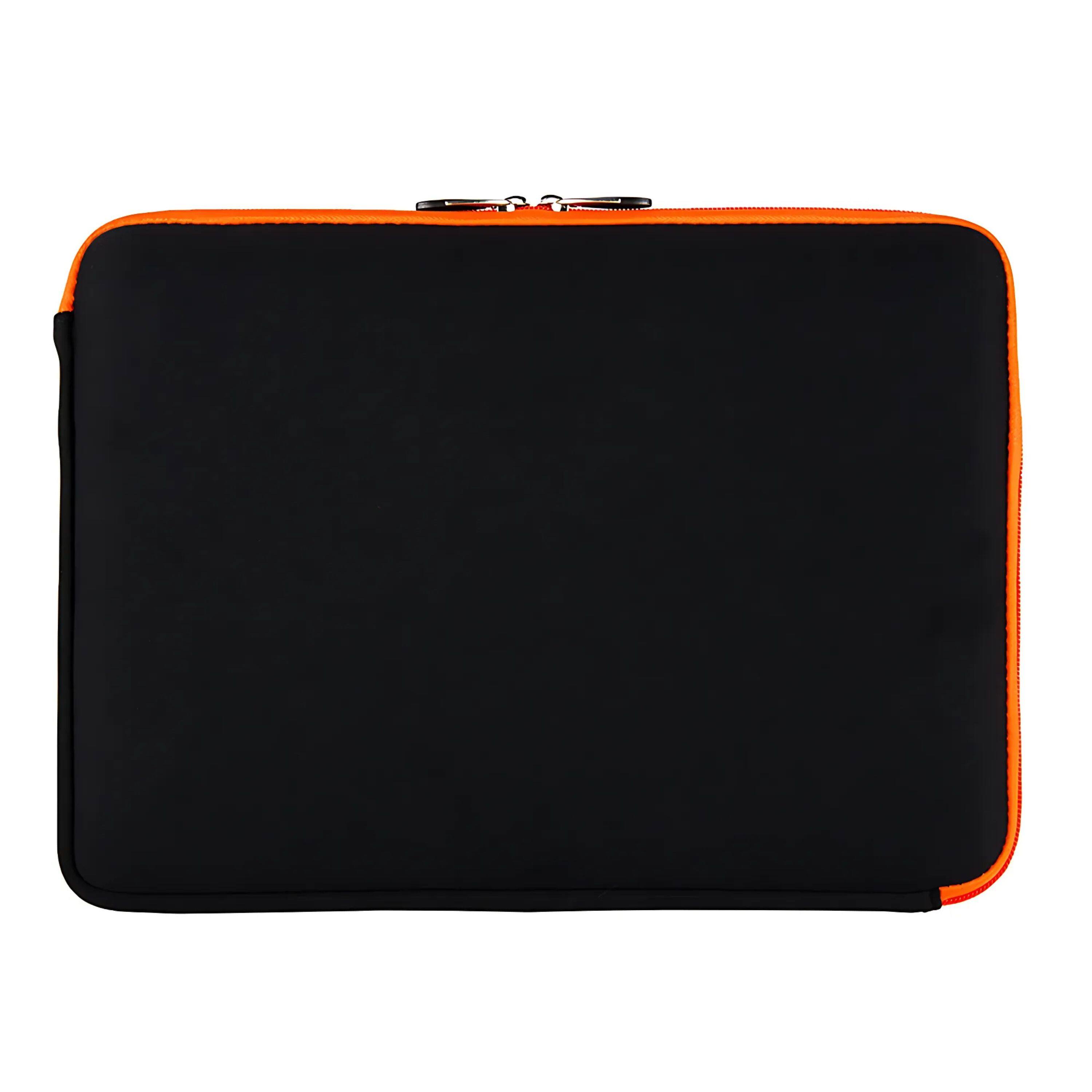 Angle. Kitcheniva - Universal Laptop Neoprene Sleeve Carry Case Zipper Bag 13" Black/Orange - Black/Orange.