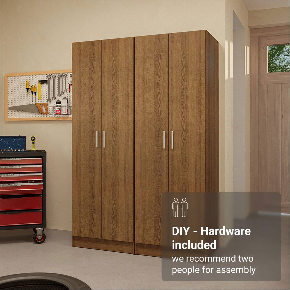 DIY - Hardware included  
we recommend two people for assembly