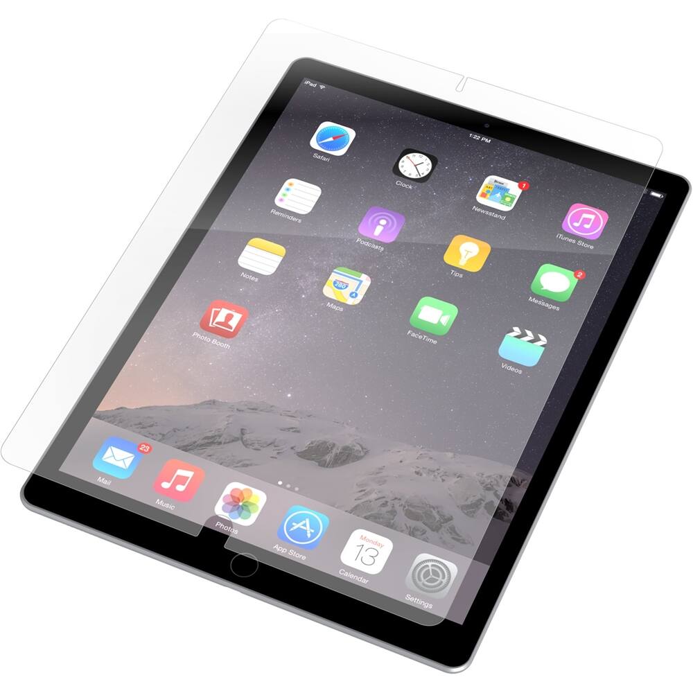 Front. ZAGG - InvisibleShield Original Screen Protector for Apple® 12.9-inch iPad Pro - Transparent.