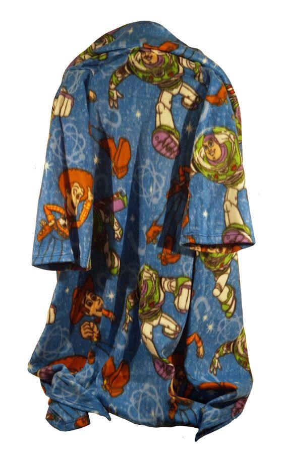 Northwest - Toy Story Star Defenders - Woody & Buzz Lightyear - Youth-Sized Comfy Throw - The Blanket with Sleeves - Multi