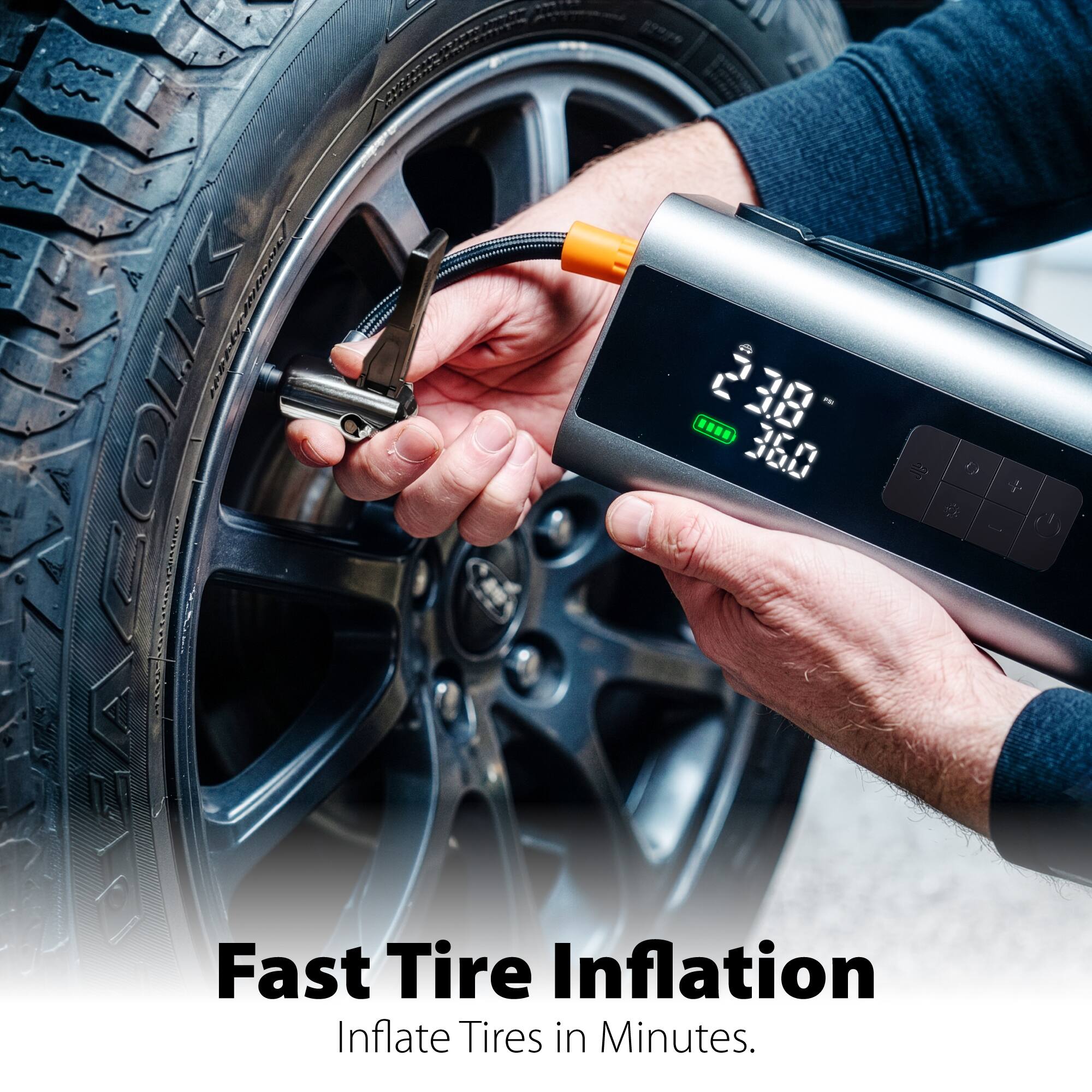 2 38.00 360 D + Fast Tire Inflation Inflate Tires in Minutes.