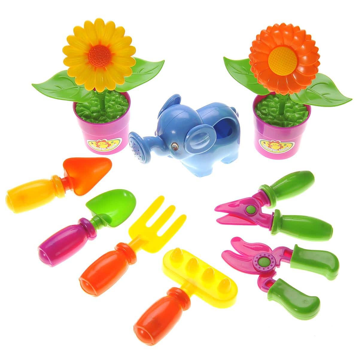 JuzToys - Toddler Gardening Set, Gardening Tools Toy, Pretend Gardening Toys, Toddler Learning Toys - Multi