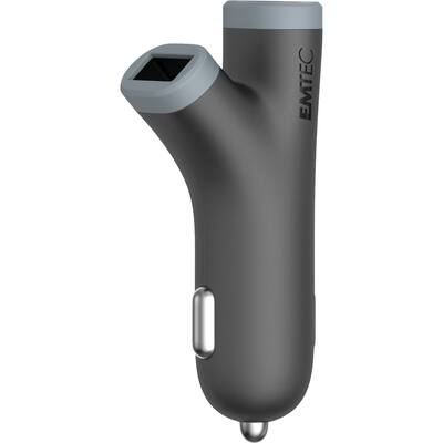EMTEC - Power Tree Car Charger - Graphite/Silver