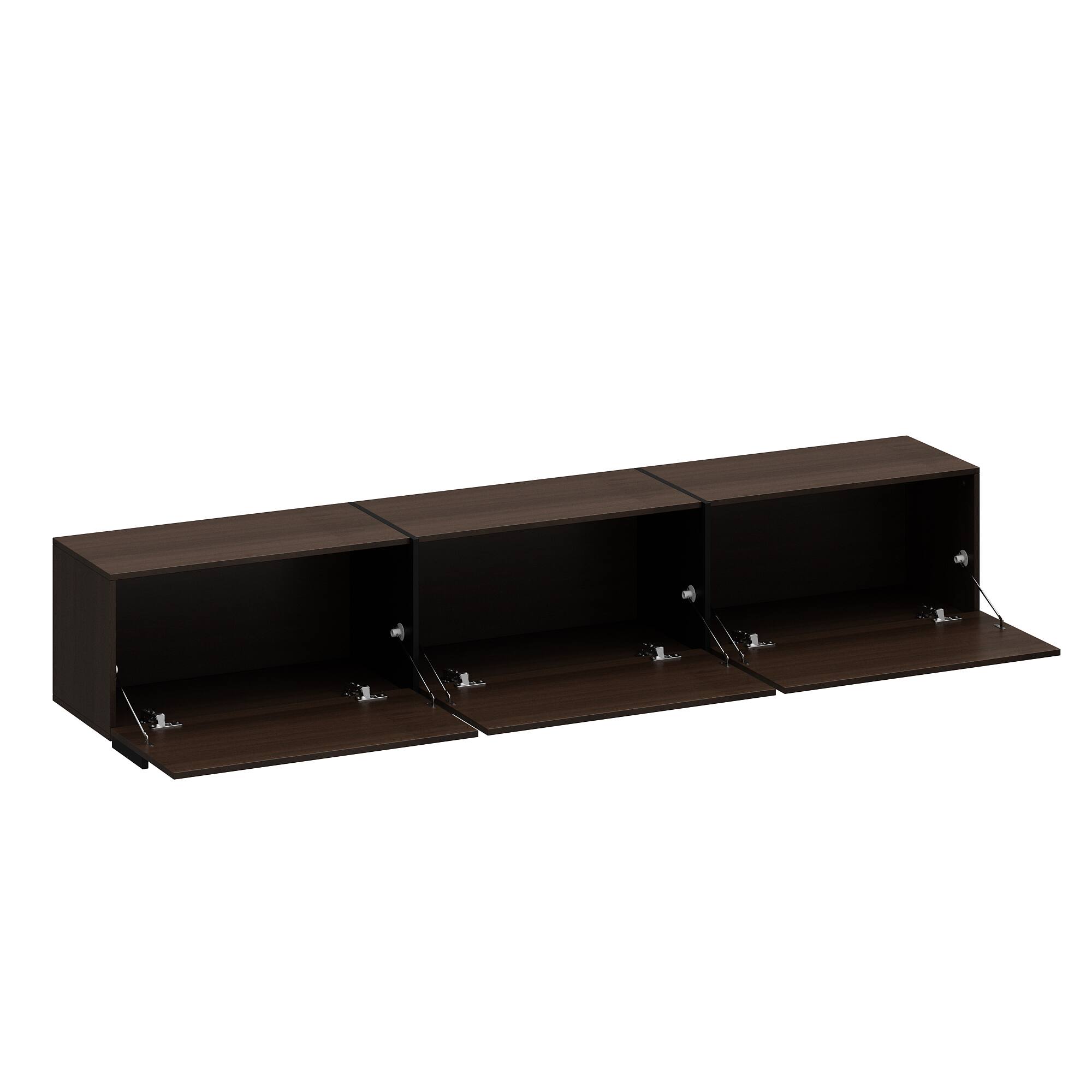 Alt View 10. FUFU&GAGA - Modern TV Console for 70-Inch TV – Hidden Storage, Sleek Media Stand, Living Room Entertainment Center - Dark Brown.