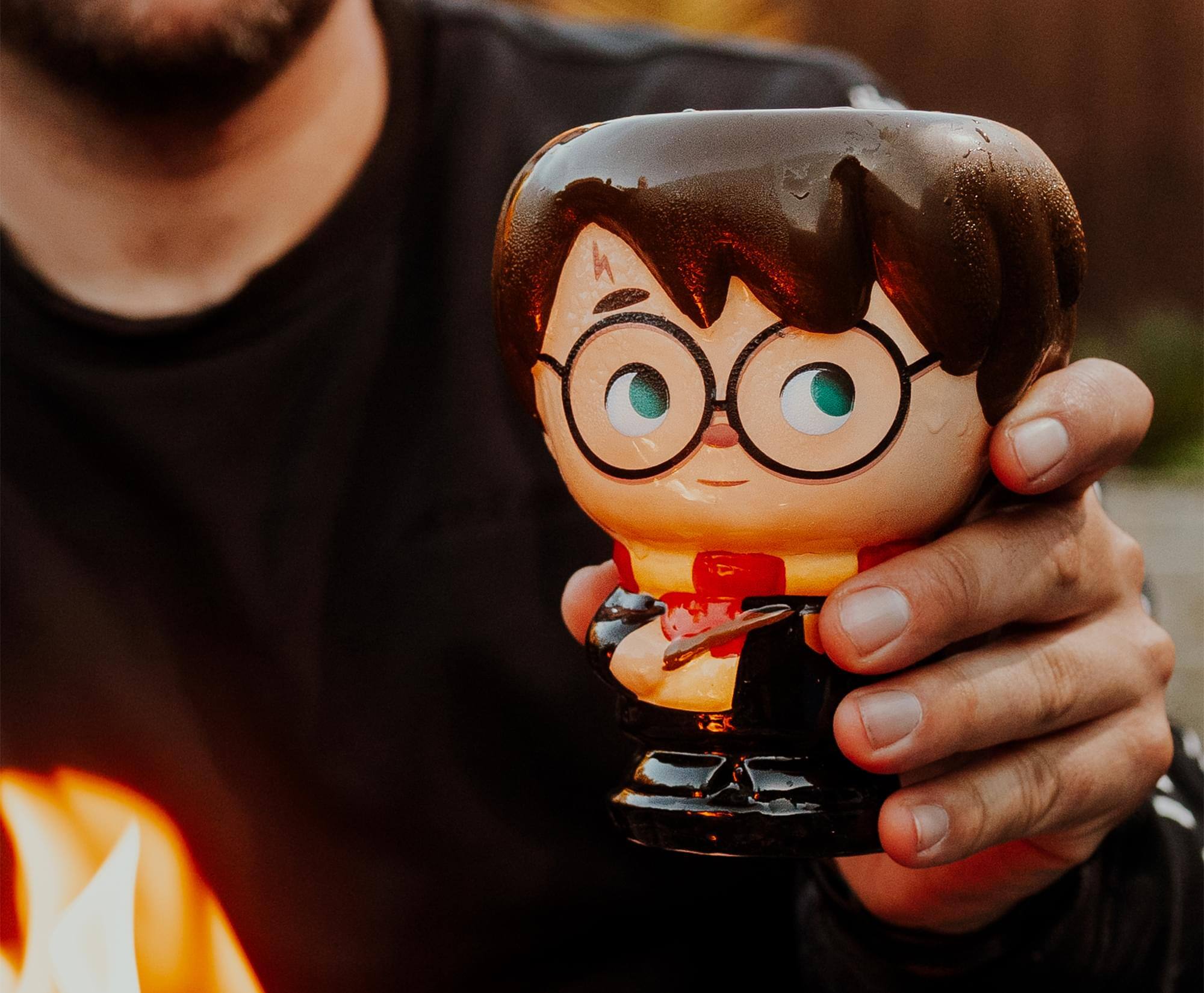 Alt View 4. Harry Potter - Cupful Of Cute Harry Potter Ceramic Mug | Holds 16 Ounces - Brown.