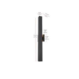 Elegant Lighting - Troy 4.5 x 30 inch Outdoor Wall Sconce - Black