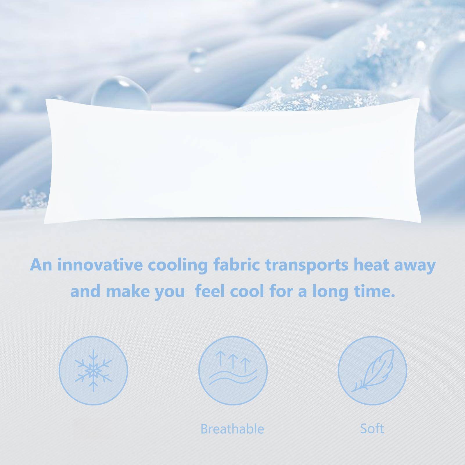 An innovative cooling fabric transports heat away and make you feel cool for a long time.

- Breathable
- Soft