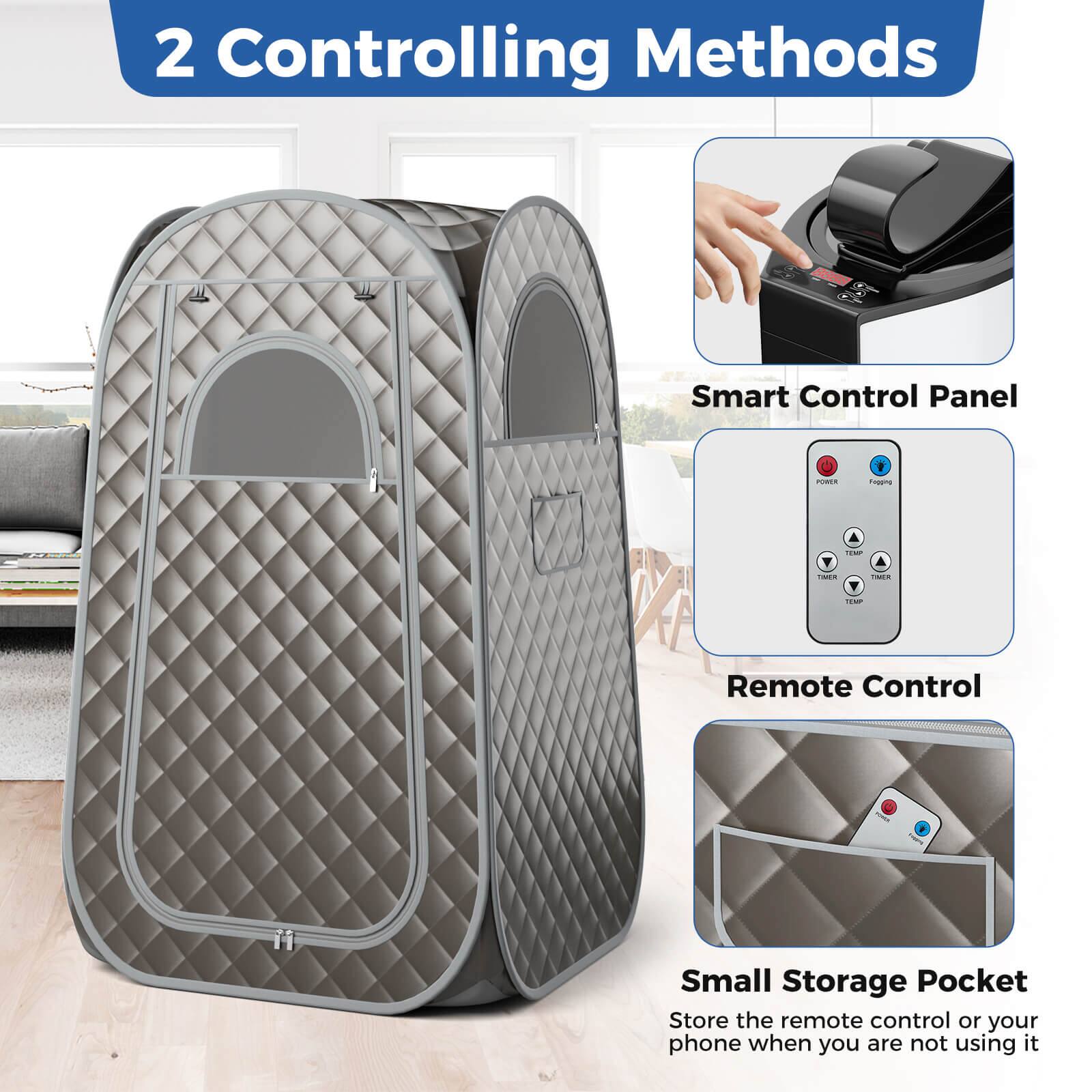 2 Controlling Methods:

1. Smart Control Panel - Features a small storage pocket to store your remote control or phone when not in use.