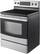 Left Standard. Samsung - 30" Self-Cleaning Freestanding Double Oven Electric Convection Range - Stainless-Steel.