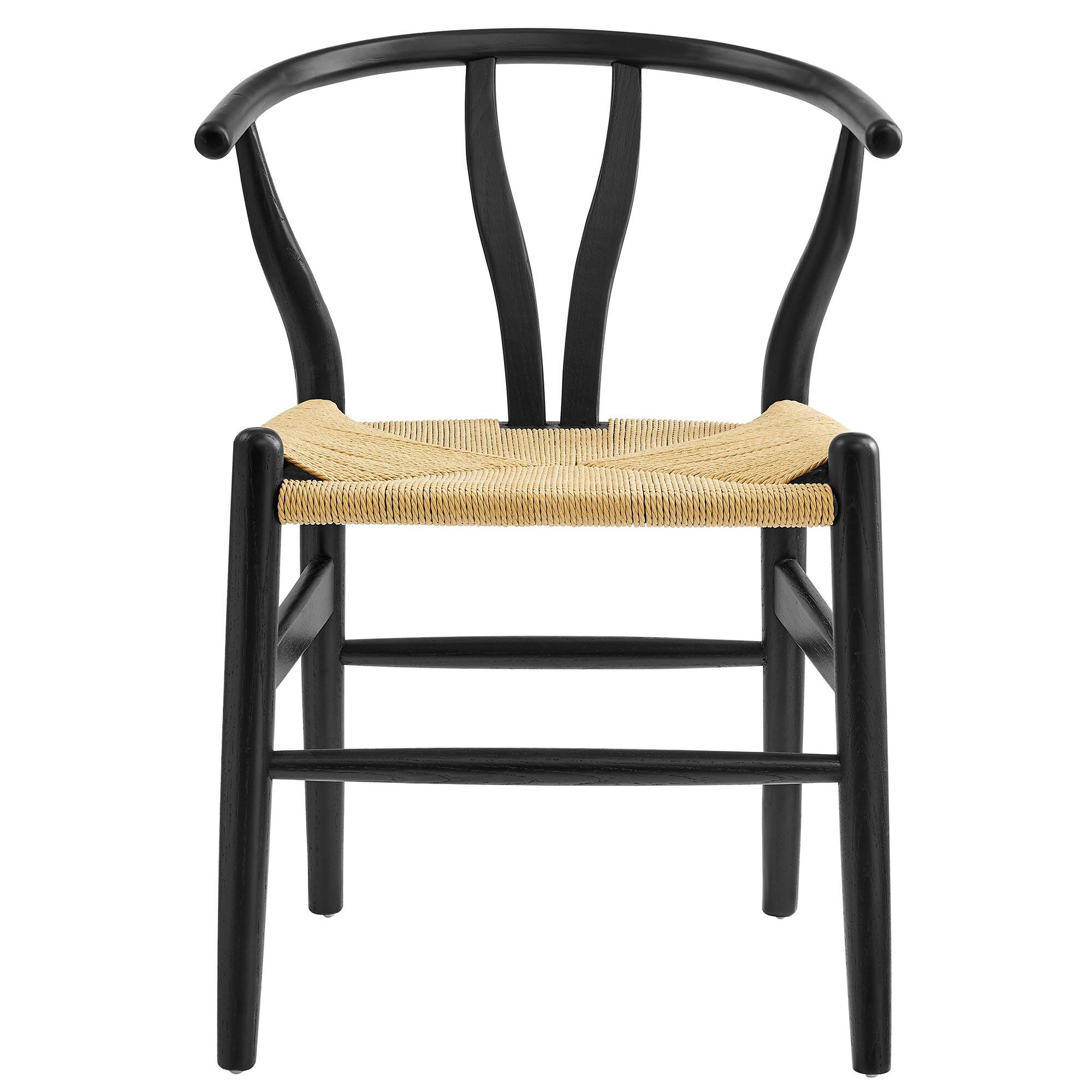 Alt View 2. Modway - Amish 29" Wood Dining Chair by Modway - Black.