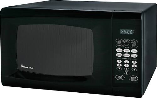 Angle. Magic Chef - 0.9 Cu. Ft. Compact Microwave - Black.