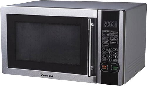 Magic Chef MC110MST Countertop Microwave Oven, Standard Microwave for  Kitchen Spaces, 1,000 Watts, 1.1 Cubic Feet, Stainless Steel