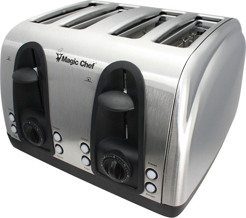 Toaster 4 Slice, Geek Chef Stainless Steel Extra-Wide Slot Toaster with  Dual Control Panels, 1 Pack - Fred Meyer