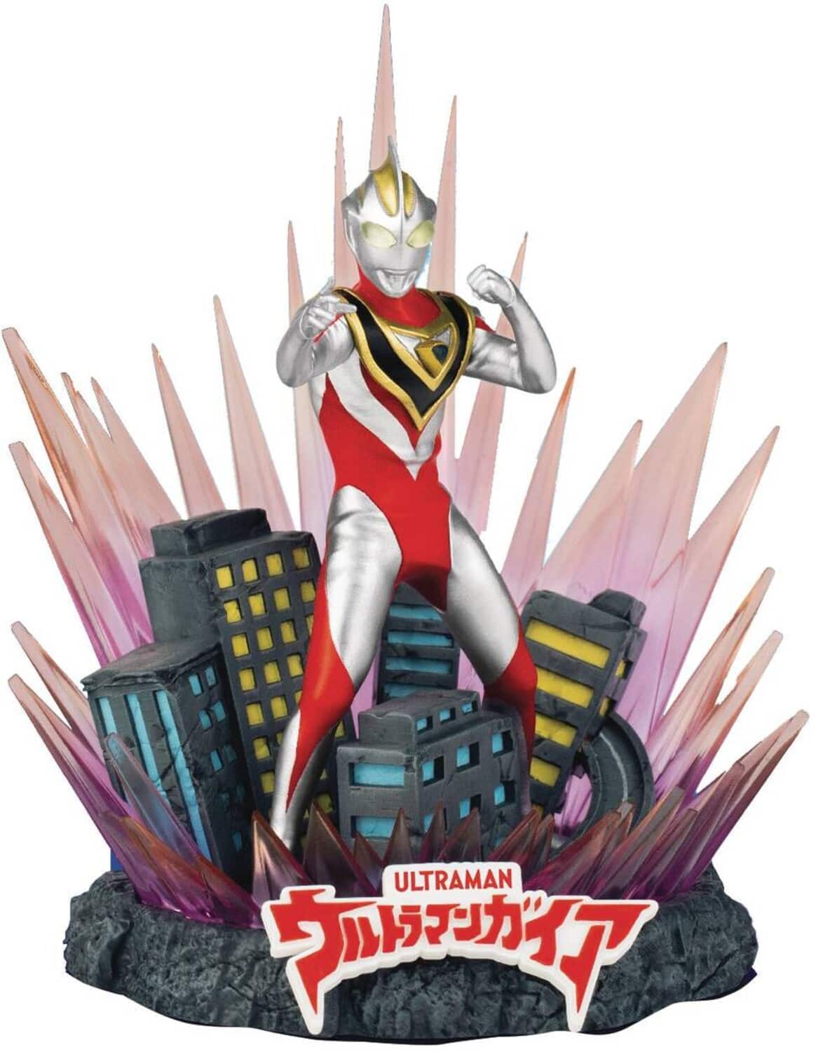 Beast - Kingdom - Ultraman - D-Stage - Ultraman Gaia 6" Statue - COLLECTABLES - Multicolor