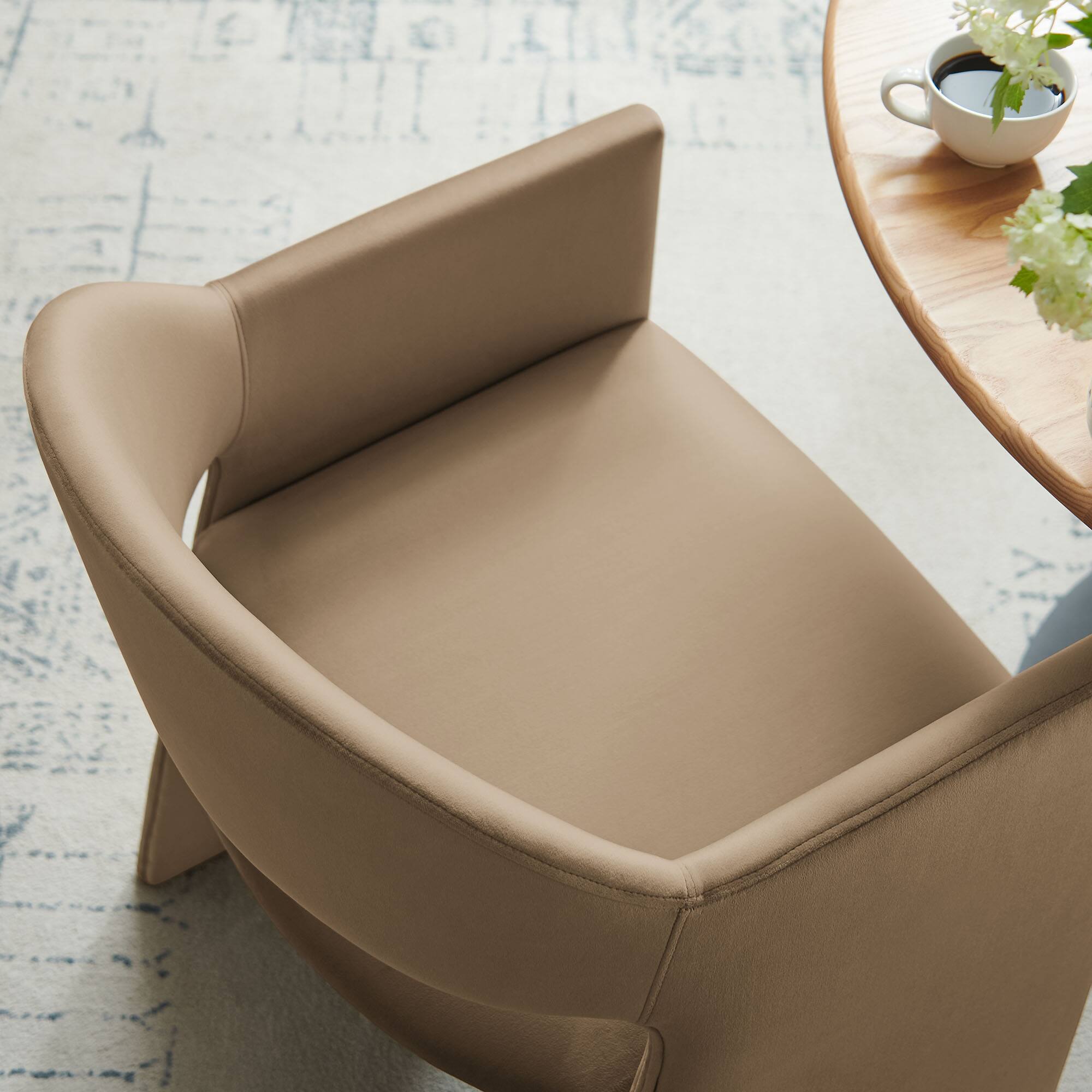 Alt View 1. Modway - Talia Dining Armchair - Taupe.