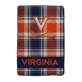 Pegasus - Virginia Cavaliers 66" x 95" Oversized Plaid FAN-mily Ultra Cozy Blanket - Multicolor