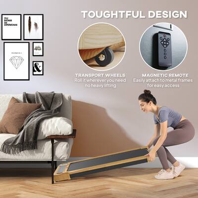 Soozier Walking Pad, Under Desk Treadmill with 17 Soozier Walking Pad, Under Desk Treadmill with 17