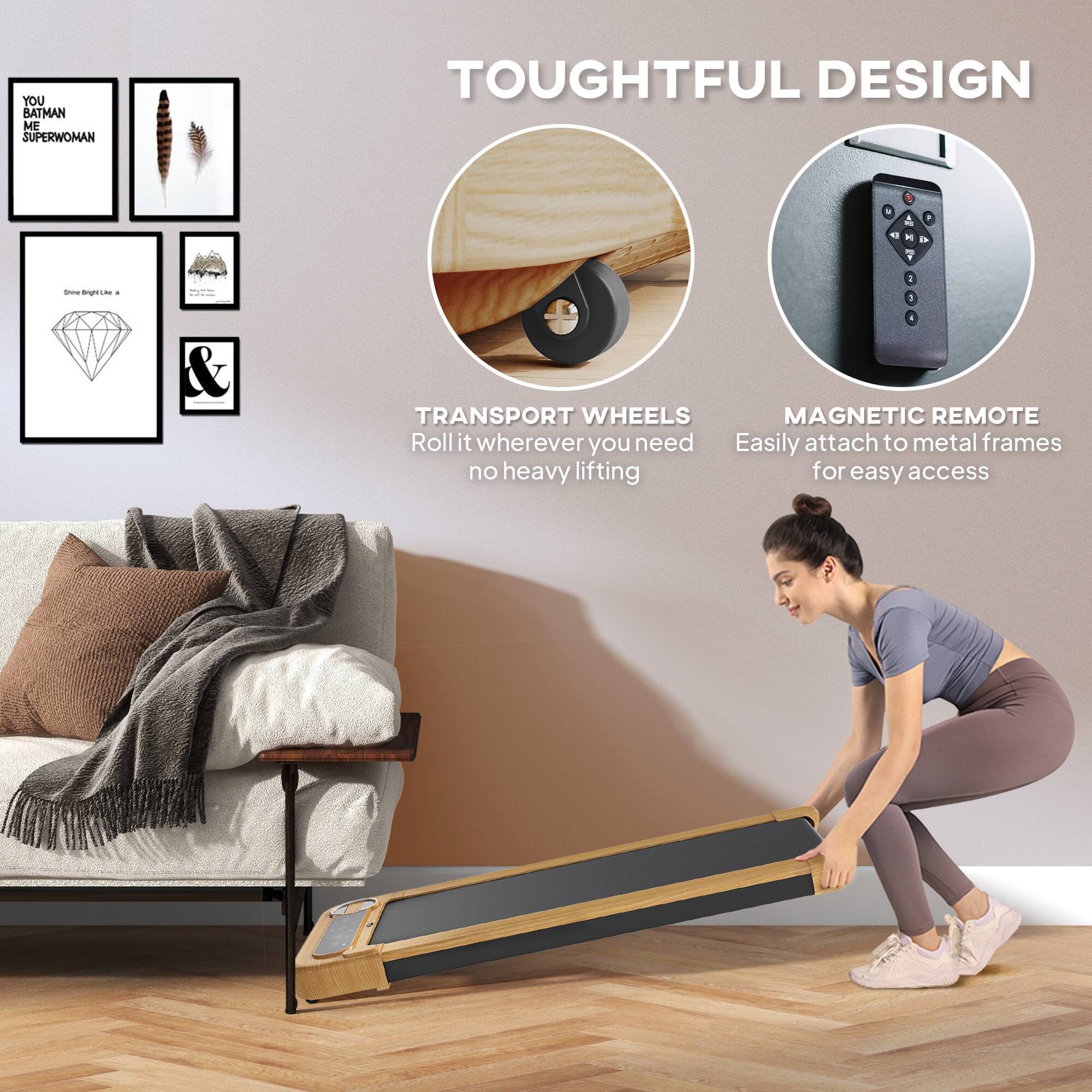 TOUGHTFUL DESIGN

- TRANSPORT WHEELS
  Roll it wherever you need
  no heavy lifting

- MAGNETIC REMOTE
  Easily attach to metal frames
  for easy access