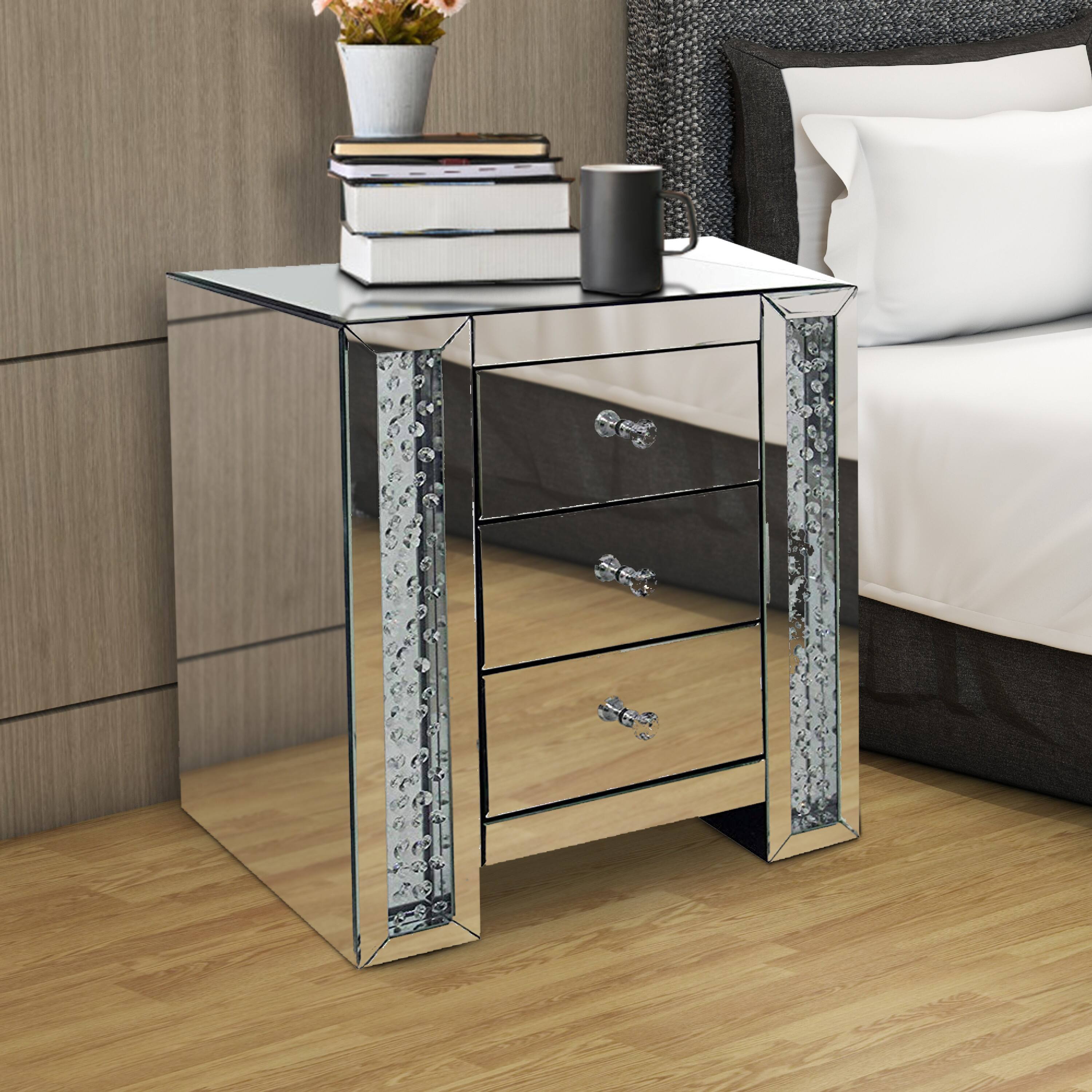 Alt View 5. Manhattan Lane - Nysa End Table, Mirrored - Mirrored.